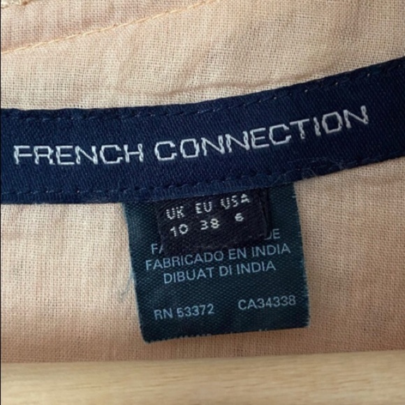 French Connection Eyelet SZ 8 Shift Dress - Picture 8 of 9